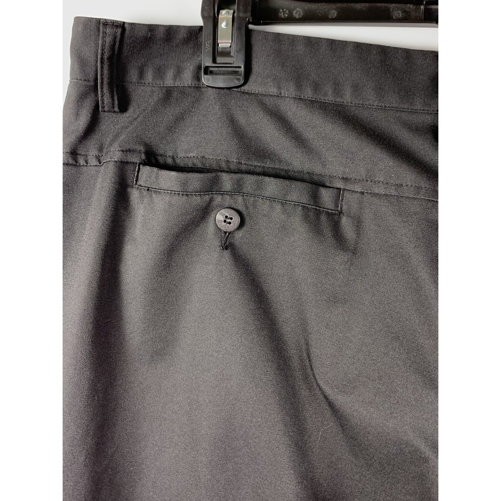 Adidas ClimaLite Golf Pants Mens 36x32 Black Stretch Performance Flat Front - Picture 10 of 16